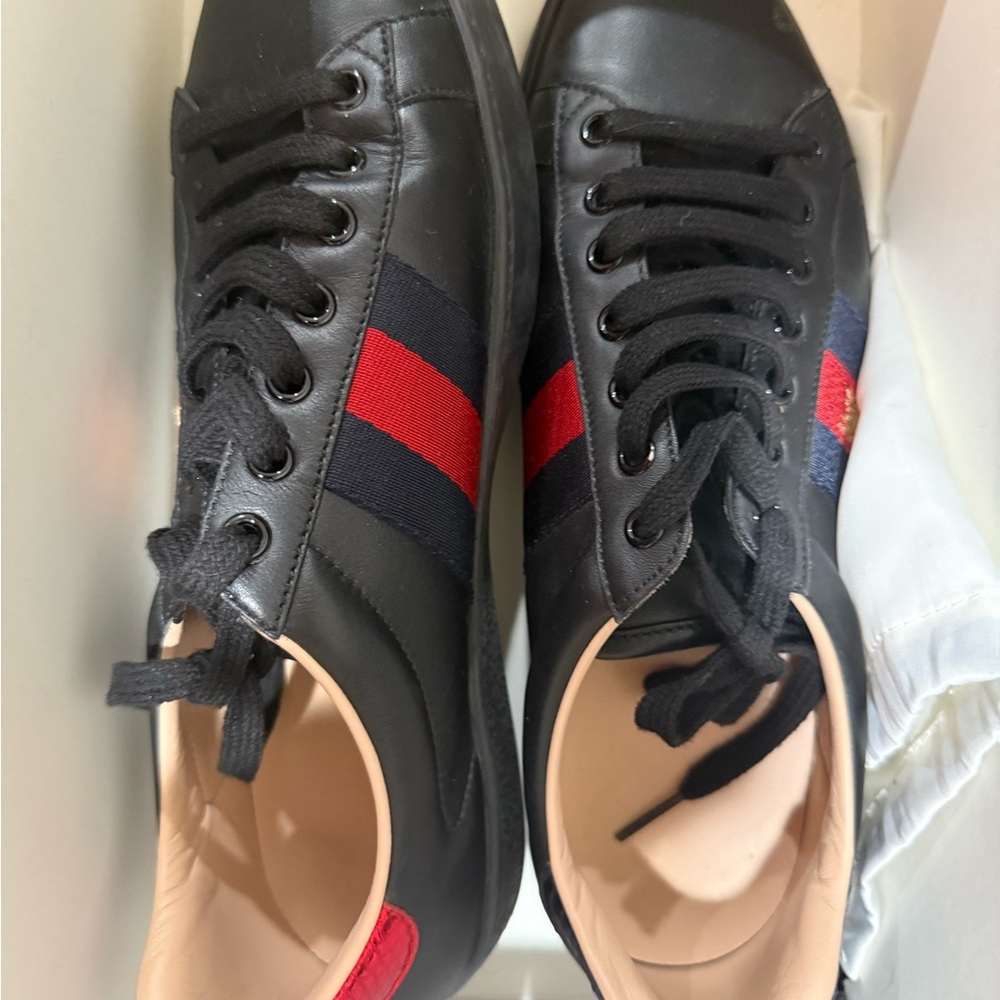 Gucci Black and Red Men's Sneakers